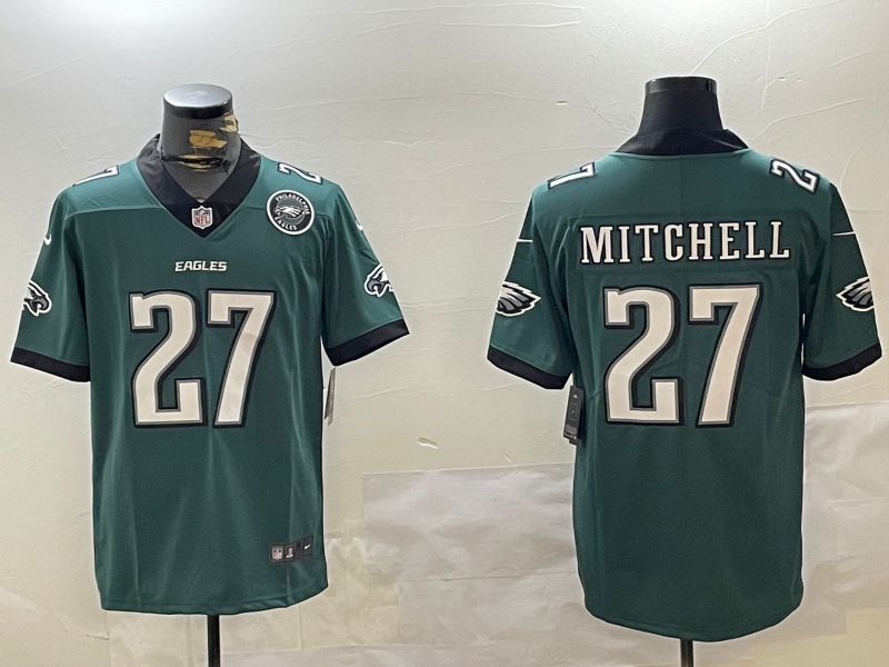 Men Philadelphia Eagles 27 Mitchell Green 2024 Nike Limited NFL Jersey style 2